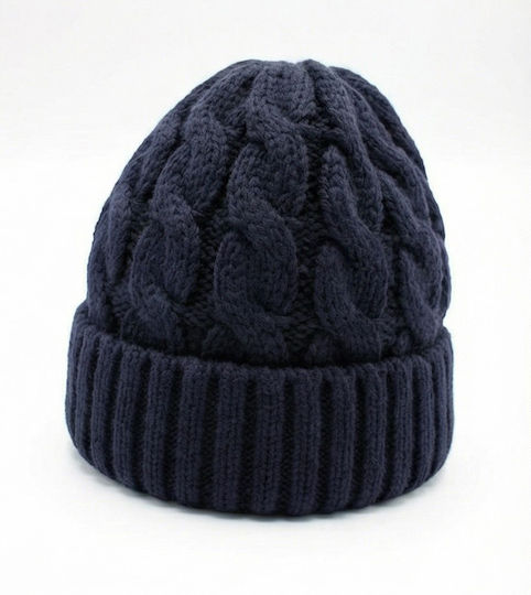 Beanie Beanie with Knit in Blue color