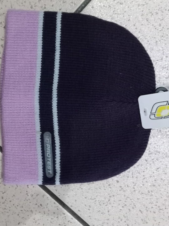 Beanie Unisex Beanie Knitted in Purple color