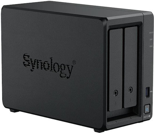Synology Disk Station DS725+ NAS Кула 8ТБ HDD/M.2/SSD и 2 Ethernet порта