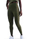 One Women's Cropped Training Legging High Waisted Dri-Fit Olive