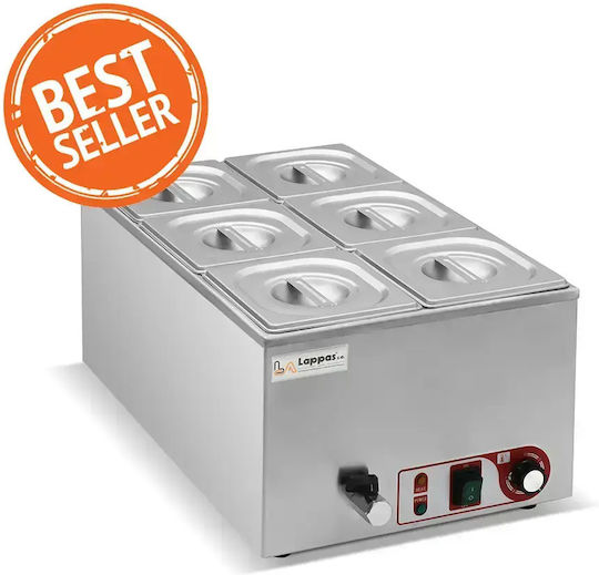 Lappas Commercial Electric Bain Marie xGN1/6 1.2kW
