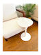 Moderner Beistelltisch mit Travertin-Optik 40x30x50 cm