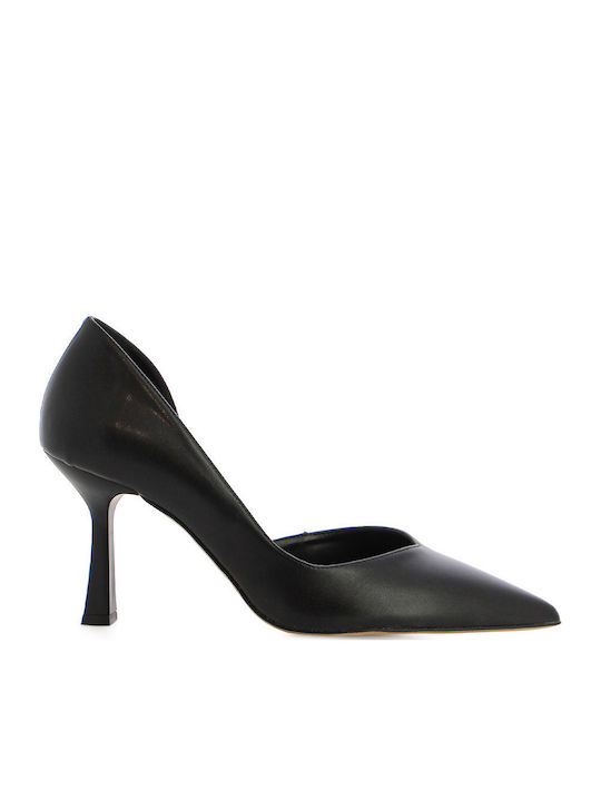 Studio Leather Black High Heels