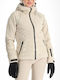 Icepeak 853116538-035 Frauen Jacke aus für Ski & Snowboard Beige