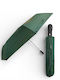 Blue Drop Windproof Automatic Umbrella Compact Green