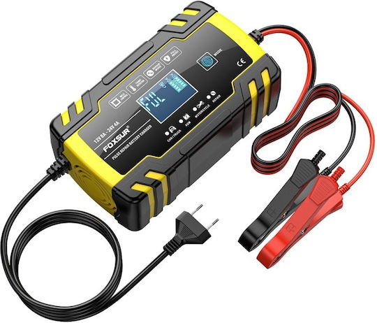 Foxsur B0228-Y Зарядно за автомобилна батерия 12/24V
