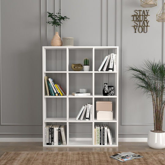 Bibliotecă Ultimate Albă 93.6x22x124.2cm