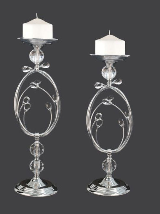 La Vista Set of Candle Holders Metal 2pcs Vario...