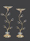 La Vista Set of Candle Holders Metal 2pcs Various Colors