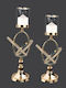 La Vista Set of Candle Holders Metal 2pcs Various Colors