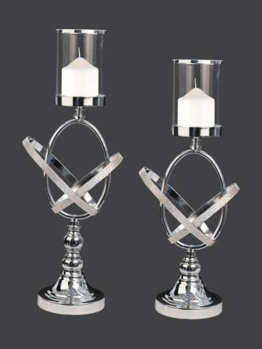 La Vista Set of Candle Holders Metal 2pcs Vario...
