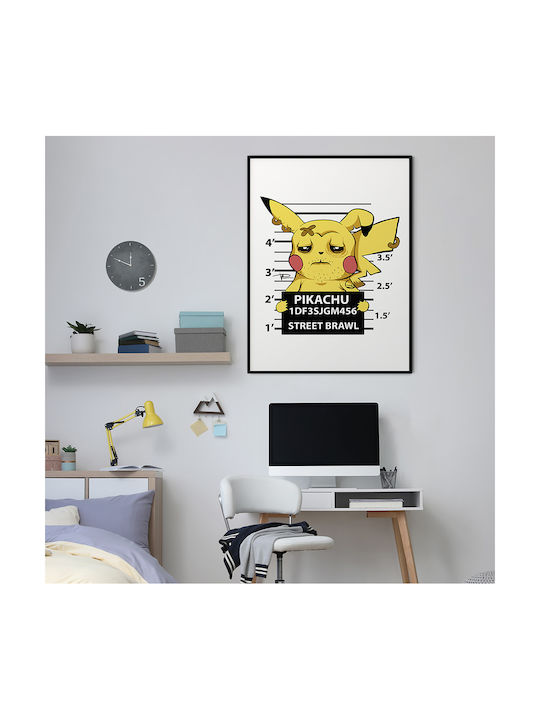 Poster Pokemon Pikachu Mugshot An164 21cm X 30c...