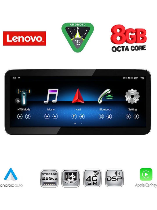 Lenovo Sistem Audio Auto pentru Mercedes-Benz Clasa B 2015-2019 (Bluetooth/USB/WiFi/GPS/Apple-Carplay/Android-Auto) cu Ecran Tactil 10.33"