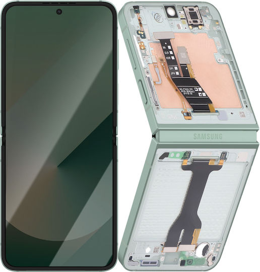 Samsung Ecran Amoled Complet Interior Galaxy Z Flip 6 Service Pack Verde Apă