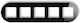 Icon Universal Rundrahmen Glas-Effekt Rahmen Schwarz Boden Weiß 12-0-irso-5