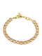 Oxette Women's Bracelet made of Steel Gold Plated with Zircon