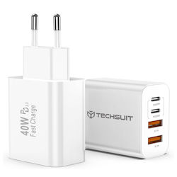 Techsuit CH4 Αντάπτορας 40W Techsuit CH4 Αντάπτορας 40W