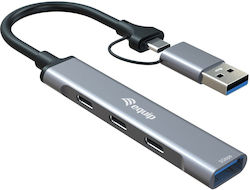 Equip USB Hub 4 Ports (USB-A / USB-C) Equip USB Hub 4 Ports (USB-A / USB-C)