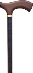 Gehstock Aluminium Höhenverstellbar Muster Braun Linien Garcia 465