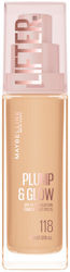 Maybelline Lifter Plump & Glow Лилаво Бял Фон Д...