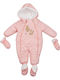 Kamtex Baby Baby Bodysuit for Going Out Long-Sleeved Coral