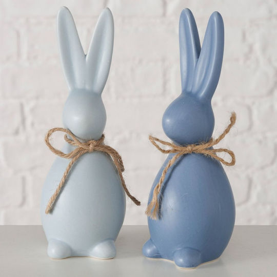 Rabbit 2/ass Figure Light Blue Blue Paddy 7x7x19cm Ceramic