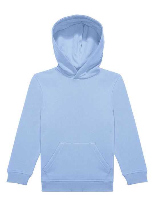 B&C Παιδικό Φούτερ με Κουκούλα Lotus Blue