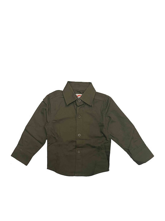Joyce Kids Shirt Long Sleeve Khaki