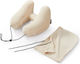 Travel Inflatable Velvet Travel Pillow 32x21x10cm