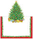 Place Cards Christmas Tree Caspari 8 Tεμάχια