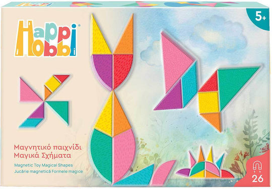 HappiHobbi Μαγνητικό Παιχνίδι Κατασκευών για Παιδιά 5+ Ετών