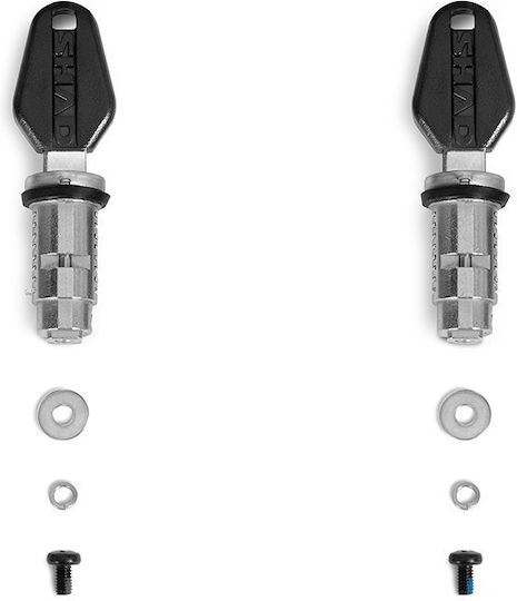 Σετ 2 Κλειδιων 2 Μυλων 204115r Black Βαλιτσες Tr40 Sh38x Shad