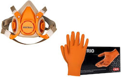 Kit Complet Pentru Zugrav Mască De Pictură + Filtru + Mănuși Din Nitril Mărimea XL