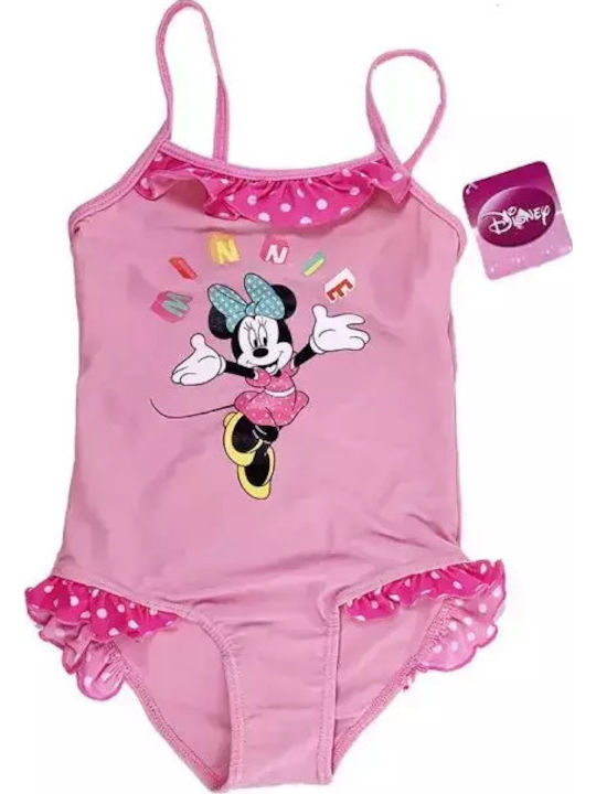 Disney Minnie Mouse Παιδικό Μαγιό Ολόσωμο Pink