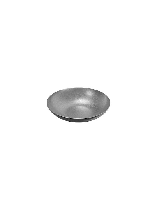 Yuk Serving Bowl Round Inox Silver with Diameter 17cm