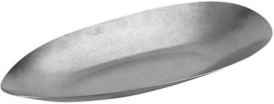 Yuk Servierplatte Rostfreier Stahl Silber 30x15cm 1Stück