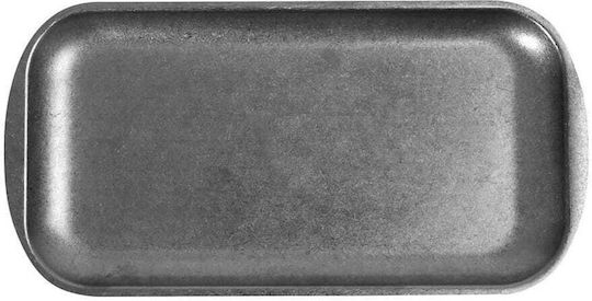 Yuk Serving Platter Rectangular Silver 23x13.5cm