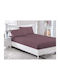 Sheet Semi Double with Elastic 120x200cm. Dark Violet