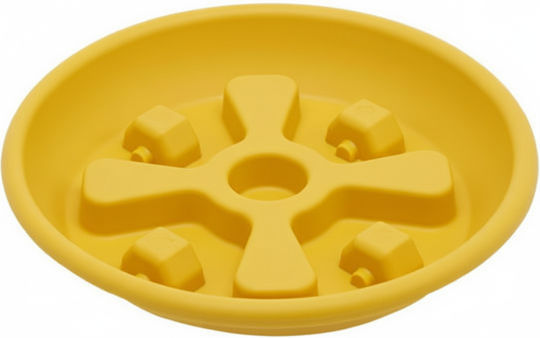 Micplast Teller Topf Kunststoff Yellow Räder 25x25cm WS25-YELLOW