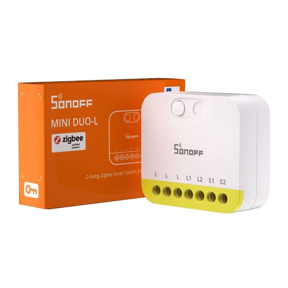 Sonoff MINI Duo-L Smart Switch Dimmer 2 Καναλιών ZigBee 12A (χωρίς Ουδέτερο)