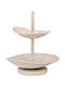 Fylliana Διακοσμητικός Δίσκος Metallisch Rund 32x28x33cm 1Stück