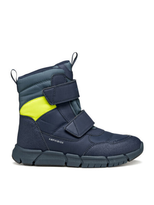 Geox Blaue Kinderstiefeletten mit Klettverschluss