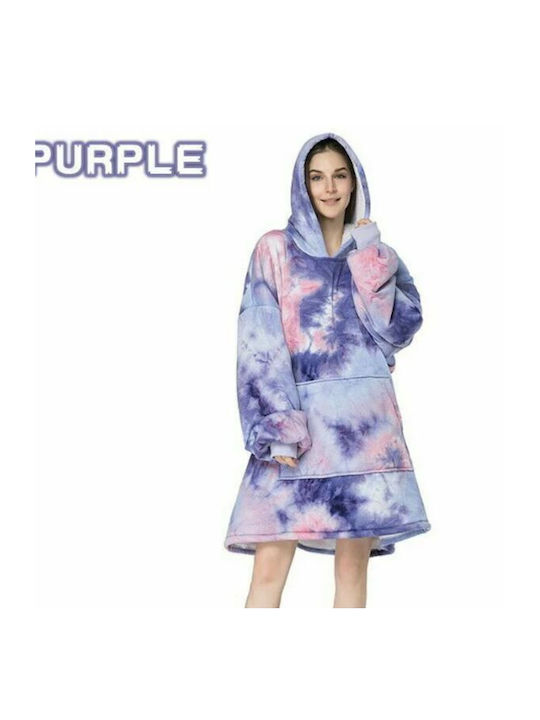 ForHome Κουβέρτα Fleece με Μανίκια 80x110εκ. Μωβ