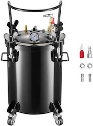 Rezervor Presiune Turnare 30 L 10 Bar Admisie Aer 1/4″ Manometru Presiune 4 X Roți