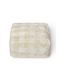 Fotolii Puf Bolster Vichy Ivoire 30x39x19cm