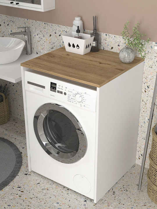UnicUtil Rafturi de baie Raft Baie Lemn 65x60x91.8cm Maro