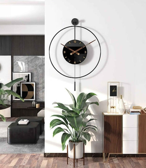 Metallische Wanduhr Modernes Design Hängendes Element 50×75 Cm