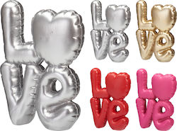 Decorative Sign Love 4 Colors 17cm