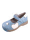 Παιδικές Μπαλαρίνες mit Bügel- und Schleifenverschluss Leder Blau