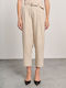 Olivia Women's High-waisted Fabric Trousers Off White